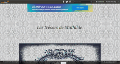 Desktop Screenshot of lestresorsdemathilde.over-blog.com