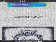 Tablet Screenshot of lestresorsdemathilde.over-blog.com