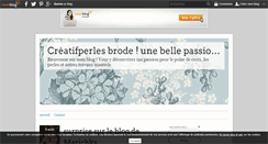 Desktop Screenshot of creatifperles-brode.over-blog.com