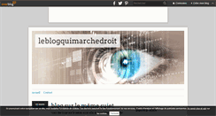 Desktop Screenshot of leblogquimarchedroit.over-blog.com