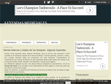 Tablet Screenshot of leyendasmedievales.over-blog.es