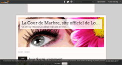 Desktop Screenshot of lacourdemarbre.over-blog.com