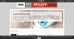 Desktop Screenshot of lumumba.org.over-blog.com