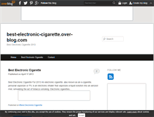 Tablet Screenshot of best-electronic-cigarette.over-blog.com