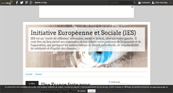 Desktop Screenshot of initiativeeuropeenneetsociale.over-blog.com