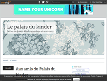 Tablet Screenshot of le-palais-du-kinder.over-blog.com