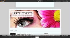 Desktop Screenshot of lesyeuxverts.over-blog.fr