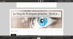 Desktop Screenshot of leblogpratiquespenales.over-blog.com
