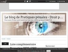 Tablet Screenshot of leblogpratiquespenales.over-blog.com
