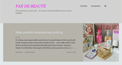 Desktop Screenshot of fardebeaute.over-blog.com