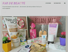 Tablet Screenshot of fardebeaute.over-blog.com