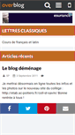 Mobile Screenshot of lettres.classiques.over-blog.com