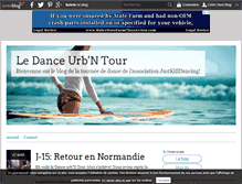 Tablet Screenshot of dancetour.over-blog.com