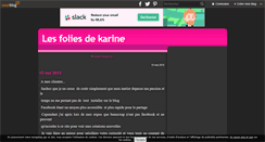 Desktop Screenshot of lesfoliesdekarine.over-blog.com