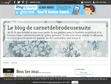 Tablet Screenshot of carnetdebrodeusesuite.over-blog.com