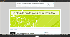 Desktop Screenshot of mode-parisienne.over-blog.com