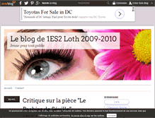 Tablet Screenshot of 1es2loth2009.over-blog.com