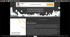 Desktop Screenshot of chroniques-electroniques.over-blog.com