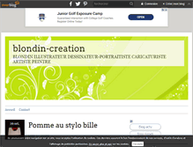 Tablet Screenshot of blondin-portrait.over-blog.com