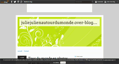 Desktop Screenshot of juliejulienautourdumonde.over-blog.com