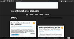 Desktop Screenshot of integritywatch.over-blog.com