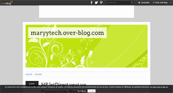 Desktop Screenshot of maryytech.over-blog.com