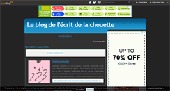 Desktop Screenshot of lecritdelachouette.over-blog.fr