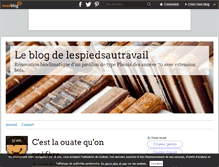 Tablet Screenshot of lespiedsautravail.over-blog.fr