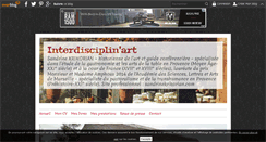 Desktop Screenshot of interdisciplinart.over-blog.com