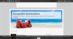 Desktop Screenshot of escapades-marocaines.over-blog.com