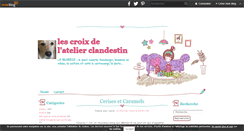 Desktop Screenshot of lescroixdelatelierclandestin.over-blog.com