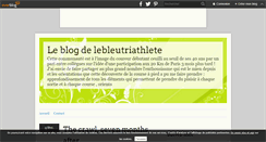 Desktop Screenshot of lebleutriathlete.over-blog.com