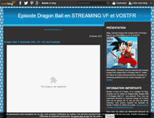 Tablet Screenshot of episode-dragon-ball.over-blog.com