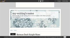 Desktop Screenshot of my-writing.over-blog.com