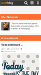 Mobile Screenshot of lilysnotebook.over-blog.com