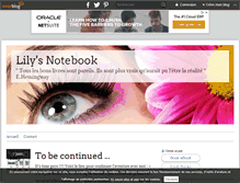 Tablet Screenshot of lilysnotebook.over-blog.com