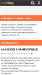 Mobile Screenshot of lacledeschants.over-blog.fr