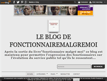 Tablet Screenshot of fonctionnairemalgremoi.over-blog.com