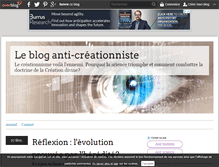 Tablet Screenshot of anticreationnisme.over-blog.com