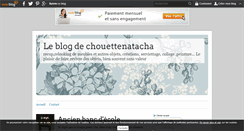 Desktop Screenshot of chouettenatacha.over-blog.com