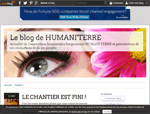 Tablet Screenshot of humaniterre.over-blog.fr