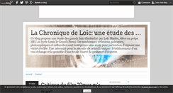 Desktop Screenshot of chronique-de-loic.over-blog.com