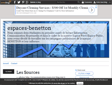 Tablet Screenshot of espaces-benetton.over-blog.com