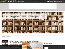 Tablet Screenshot of henri-charpentier.over-blog.com