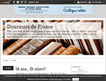 Tablet Screenshot of douceursdeplume.over-blog.com