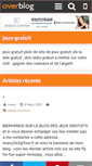 Mobile Screenshot of jeux-gratuit.over-blog.fr