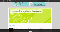Desktop Screenshot of courstechnodp6.over-blog.com