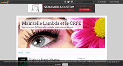 Desktop Screenshot of mamzellelambda.over-blog.com