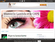 Tablet Screenshot of mamzellelambda.over-blog.com