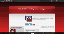 Desktop Screenshot of claire-mathieu-mariage.over-blog.com